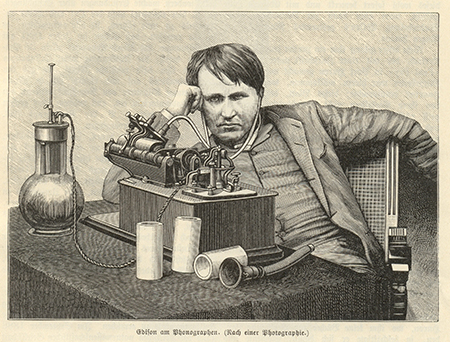 Thomas Alva Edison am Photographen