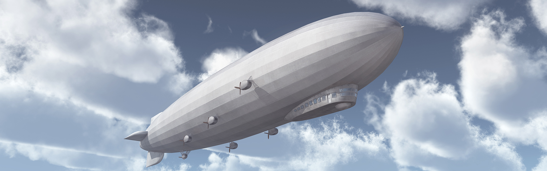 Zeppelin in der Luft