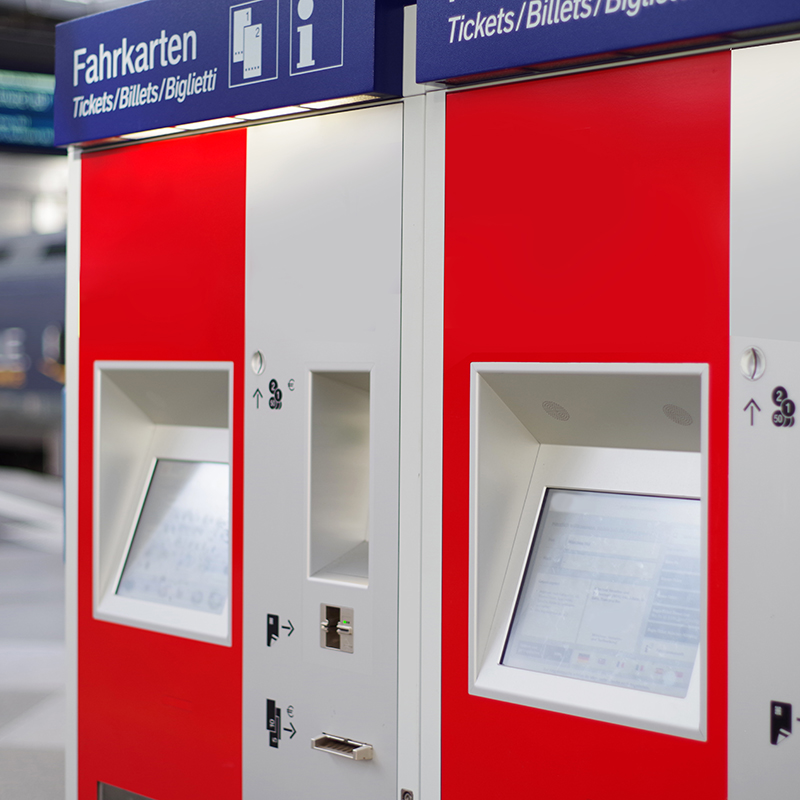 Fahrkartenautomaten der Deutschen Bahn  