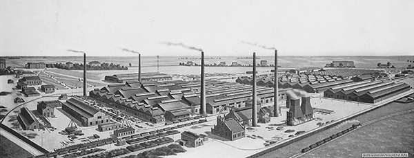 Alte Stahlrohr Fabrik